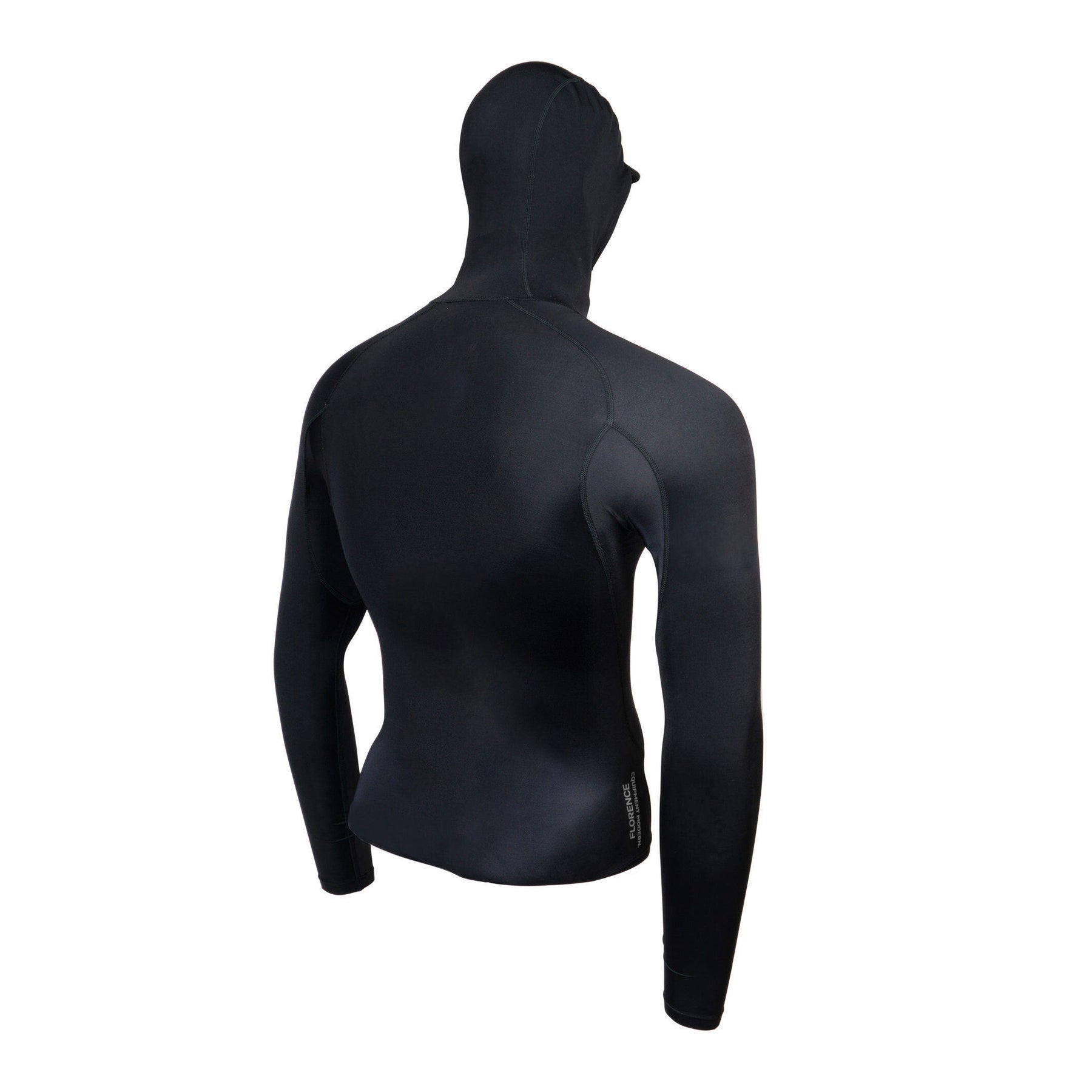 Florence Marine LS Hooded Rashguard BLK-Black XXL