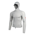 Florence Marine LS Hooded Rashguard SIL-Silver M