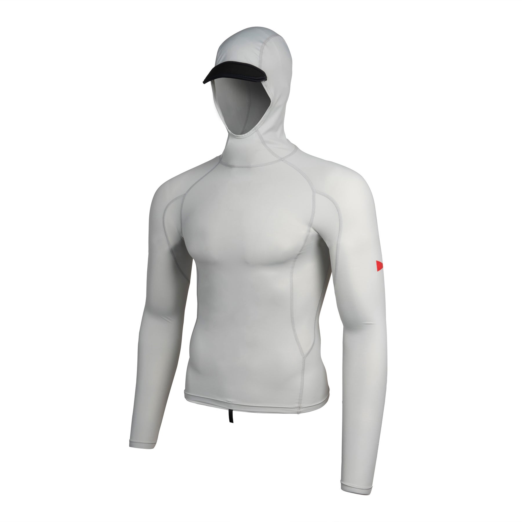 Florence Marine LS Hooded Rashguard SIL-Silver XL