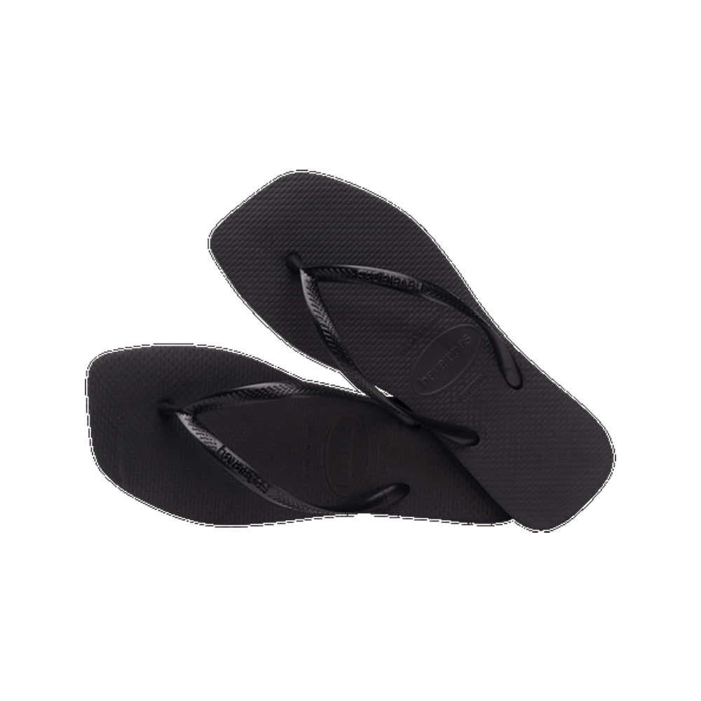 Havaianas Slim Square Womens Sandal 0090-Black 7