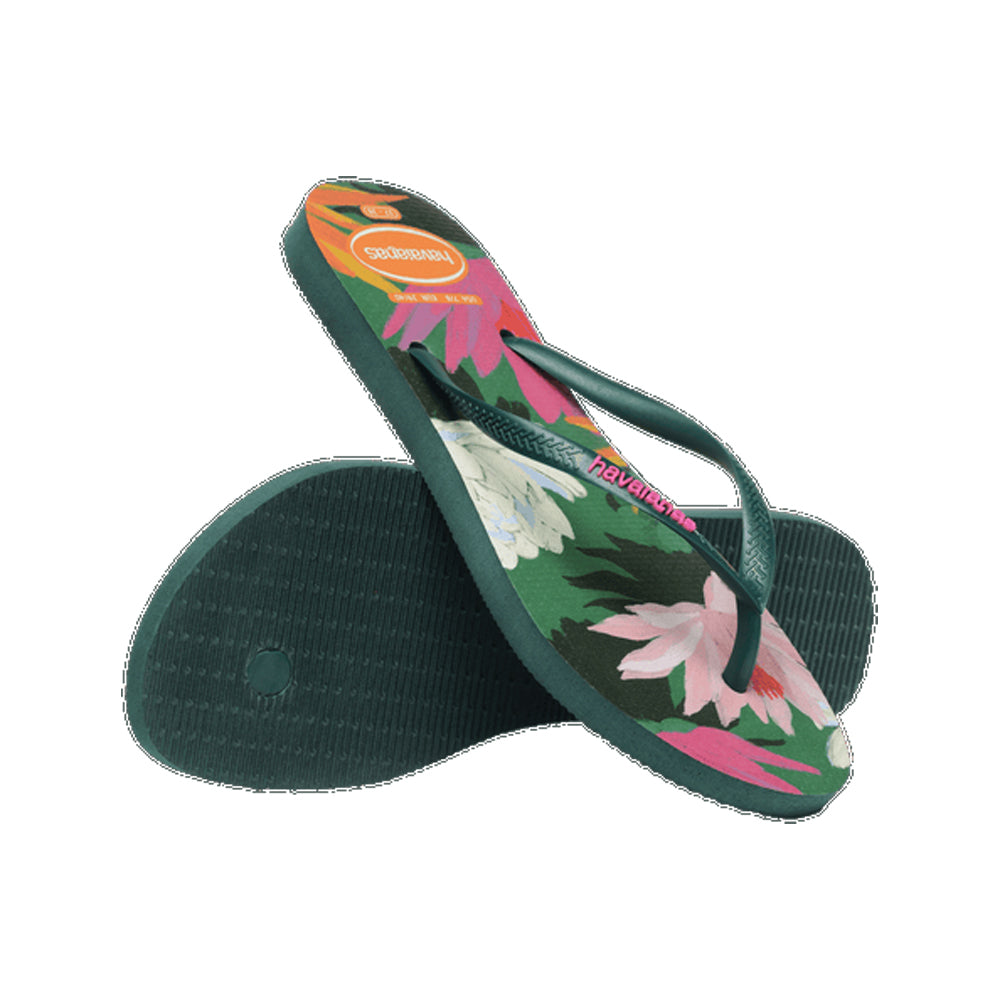 Havaianas Slim Summer Bliss Womens Sandal 5266-Pantanal Green 7