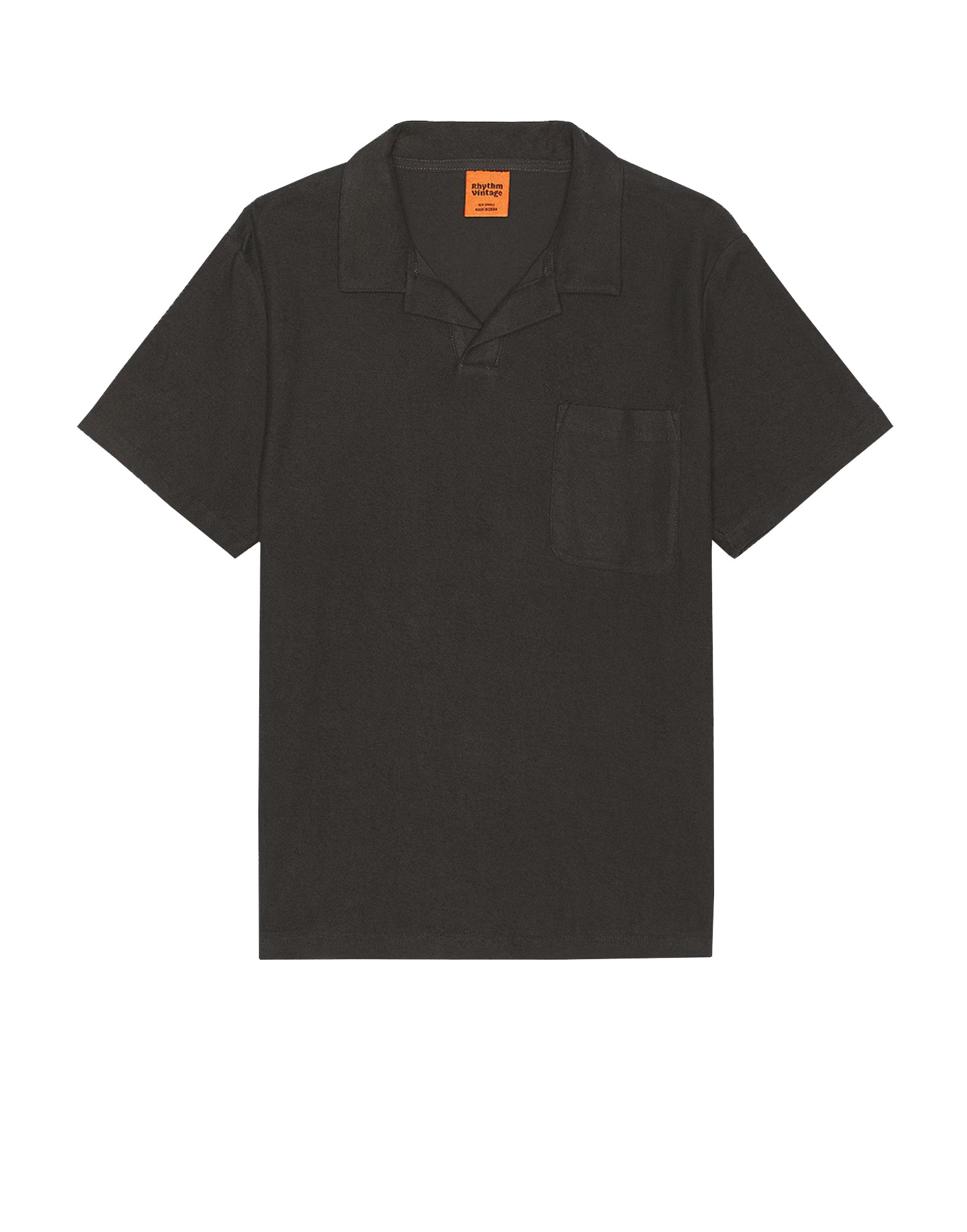 Rhythm Vintage Terry Polo BLK-Vintage Black 2M
