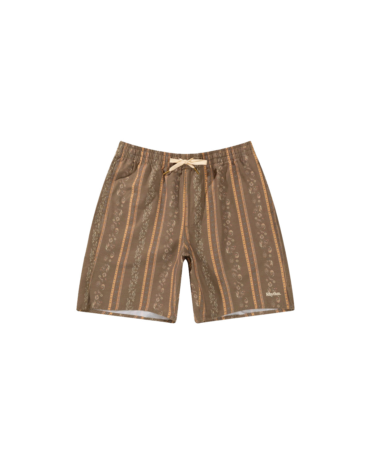 Rhythm Paisley Stripe Beach Short TOB-TOBACCO 34