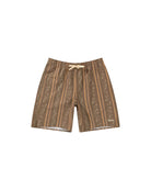 Rhythm Paisley Stripe Beach Short TOB-TOBACCO 36