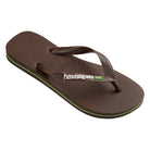 Havaianas Brazil Logo Mens Sandal 2673-Dark Brown-White 9
