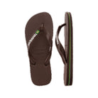 Havaianas Brazil Logo Mens Sandal 2673-Dark Brown-White 13
