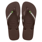 Havaianas Brazil Logo Mens Sandal 2673-Dark Brown-White 11