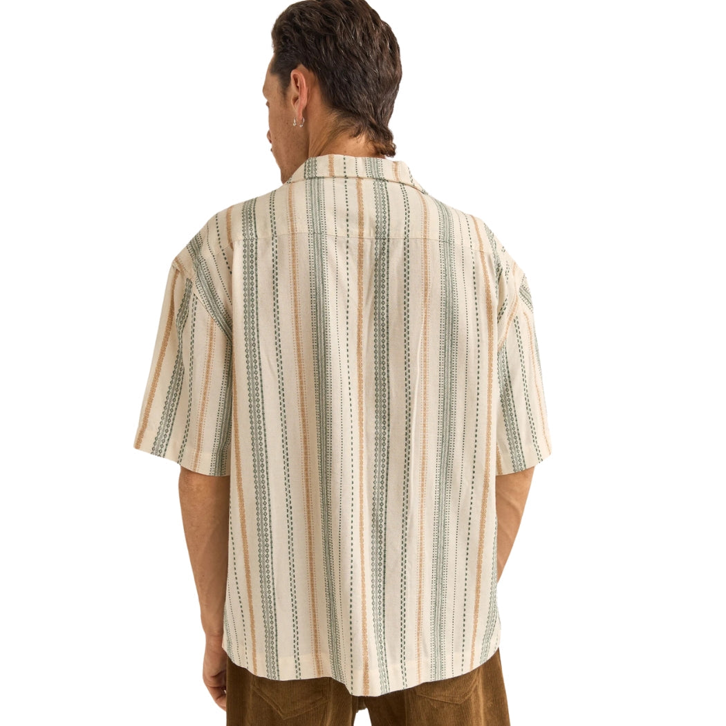 Rhythm Vacation Stripe SS Shirt NAT-NATURAL 2M