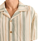 Rhythm Vacation Stripe SS Shirt NAT-NATURAL 2M