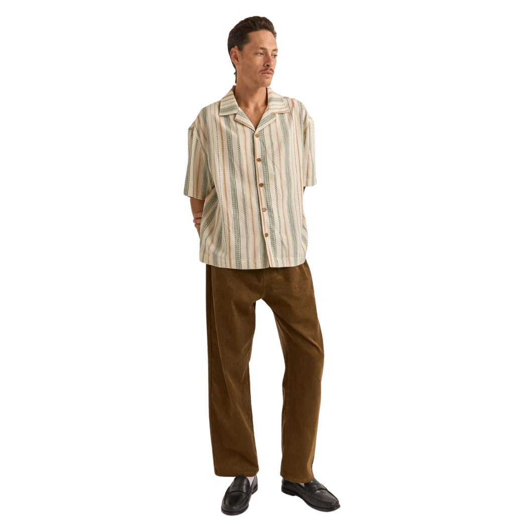 Rhythm Vacation Stripe SS Shirt NAT-NATURAL 2M