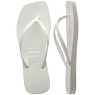 Havaianas Slim Square Womens Sandal 0001-White 9