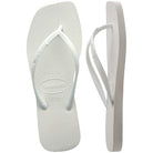 Havaianas Slim Square Womens Sandal 0001-White 11