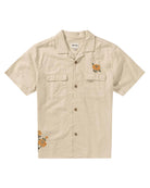 Rhythm Embroidered Seersucker SS Shirt NAT-NATURAL 1S