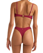 Rhythm Isla Rib Skimpy Pant SAN-SANGRIA 3M