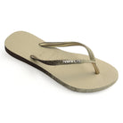 Havaianas Slim Sparkle Me Womens Sandals 0154-Sand Grey 9