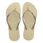 Havaianas Slim Sparkle Me Womens Sandals 0154-Sand Grey 6