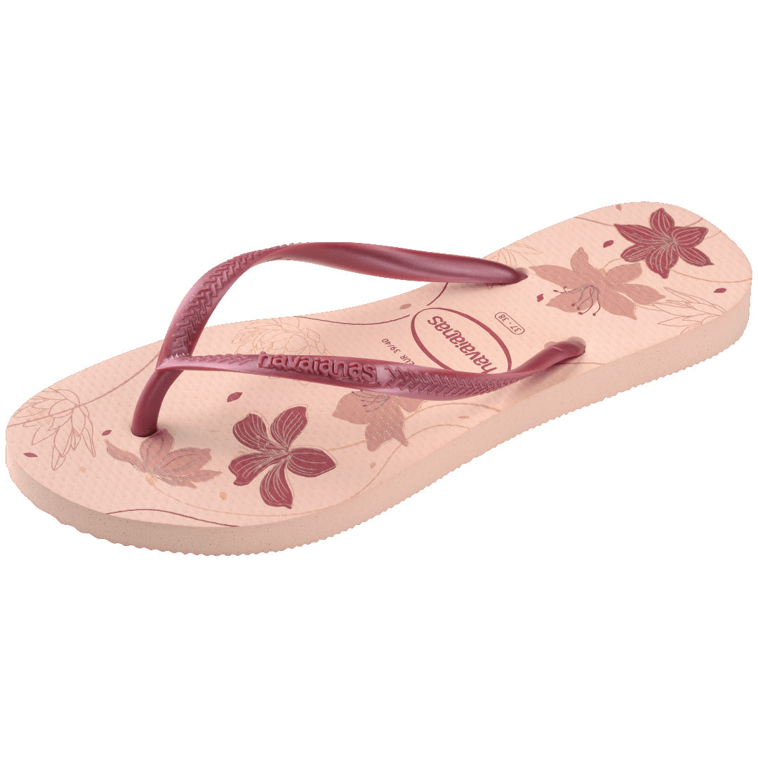 Havaianas Slim Organic Womens Sandal 6511-Pink-Rose Gold 11