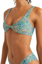 Rhythm Cabo Paisley Twist Front Top GRN-GREEN 4L