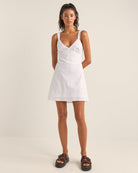 Rhythm Brighton Mini Dress WHT-WHITE 2S