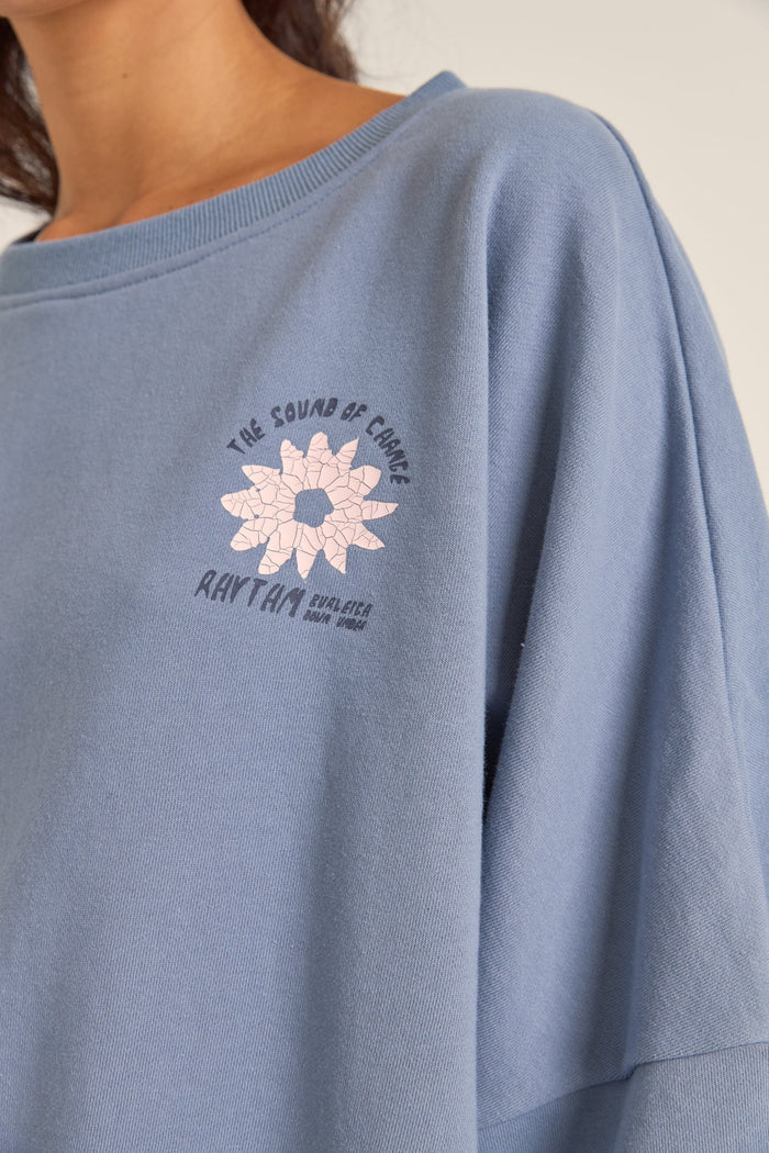 Rhythm Washed Out Slouch Fleece NAV-WASHED NAVY 3M