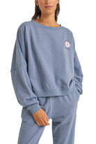 Rhythm Washed Out Slouch Fleece NAV-WASHED NAVY 2S