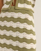 Rhythm Carmen Stripe Knit Maxi Skirt SAG-SAGE 4L