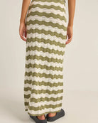 Rhythm Carmen Stripe Knit Maxi Skirt SAG-SAGE 4L
