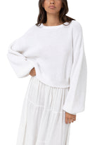 Rhythm Classic Knit Jumper WHT-WHITE 3M