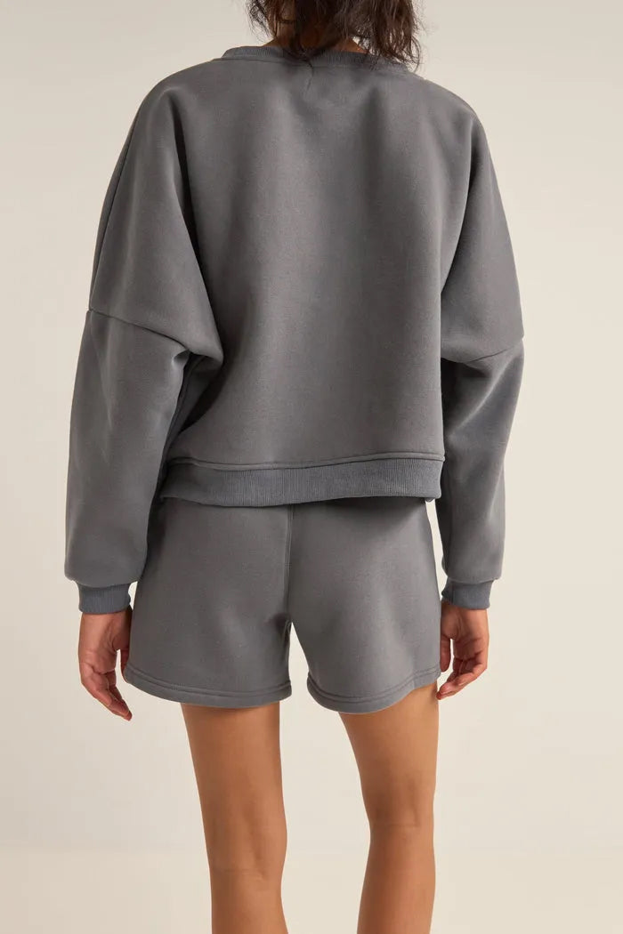 Rhythm Logo Fleece Shorts CHA-CHARCOAL 3M