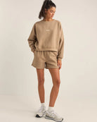 Rhythm Logo Fleece Shorts TAU-TAUPE 1XS