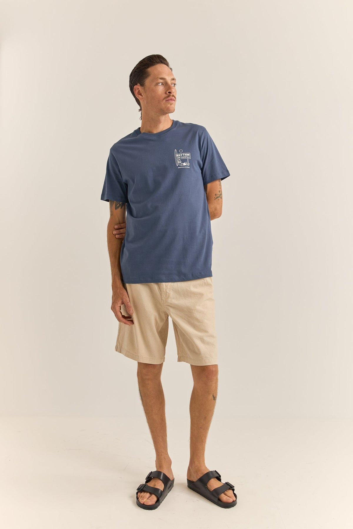 Rhythm Siesta Tee NAV-NAVY 3L