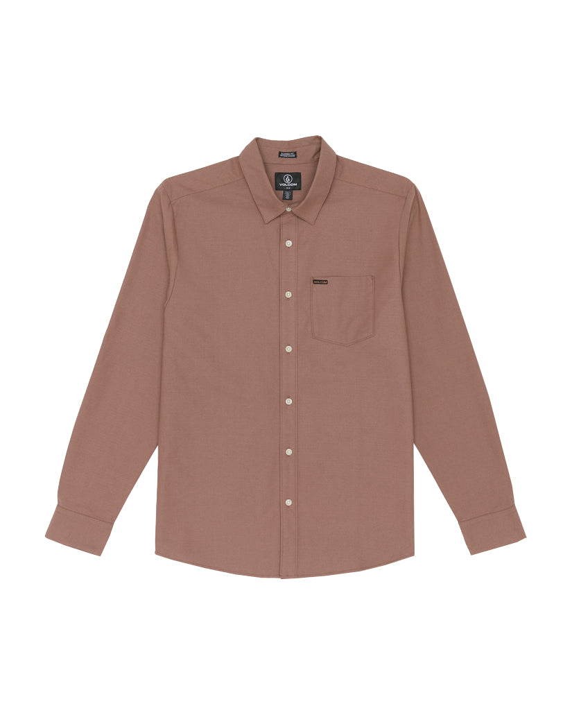 Volcom Veeco Oxford LS Shirt NUT S