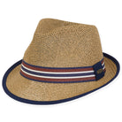 Sun N' Sand Paperstraw Fedora Brim 2 Natural ML