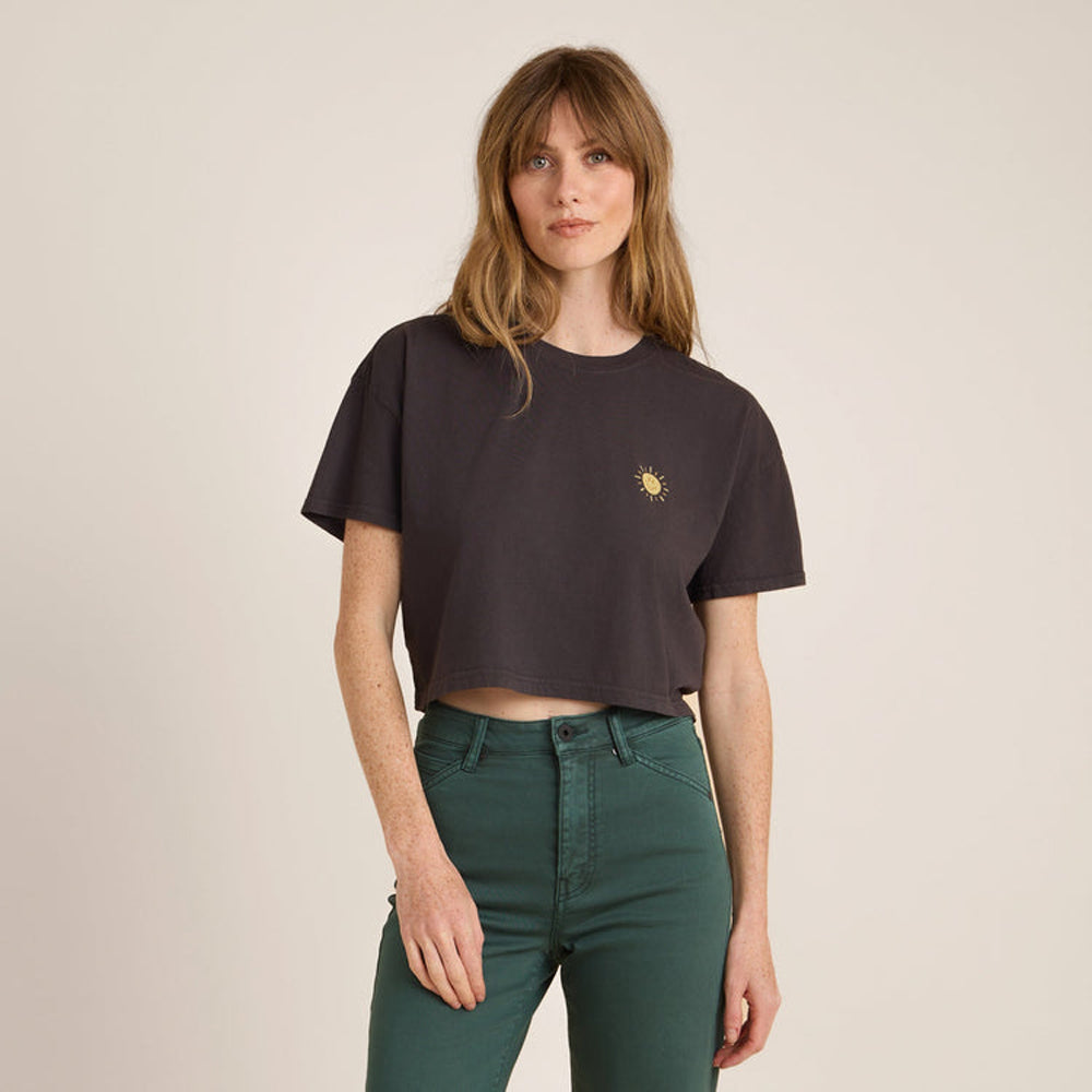 Roark Seek Cropped Boxy Premium Tee FDL-Faded Black L