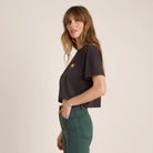 Roark Seek Cropped Boxy Premium Tee FDL-Faded Black S