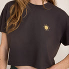 Roark Seek Cropped Boxy Premium Tee FDL-Faded Black S