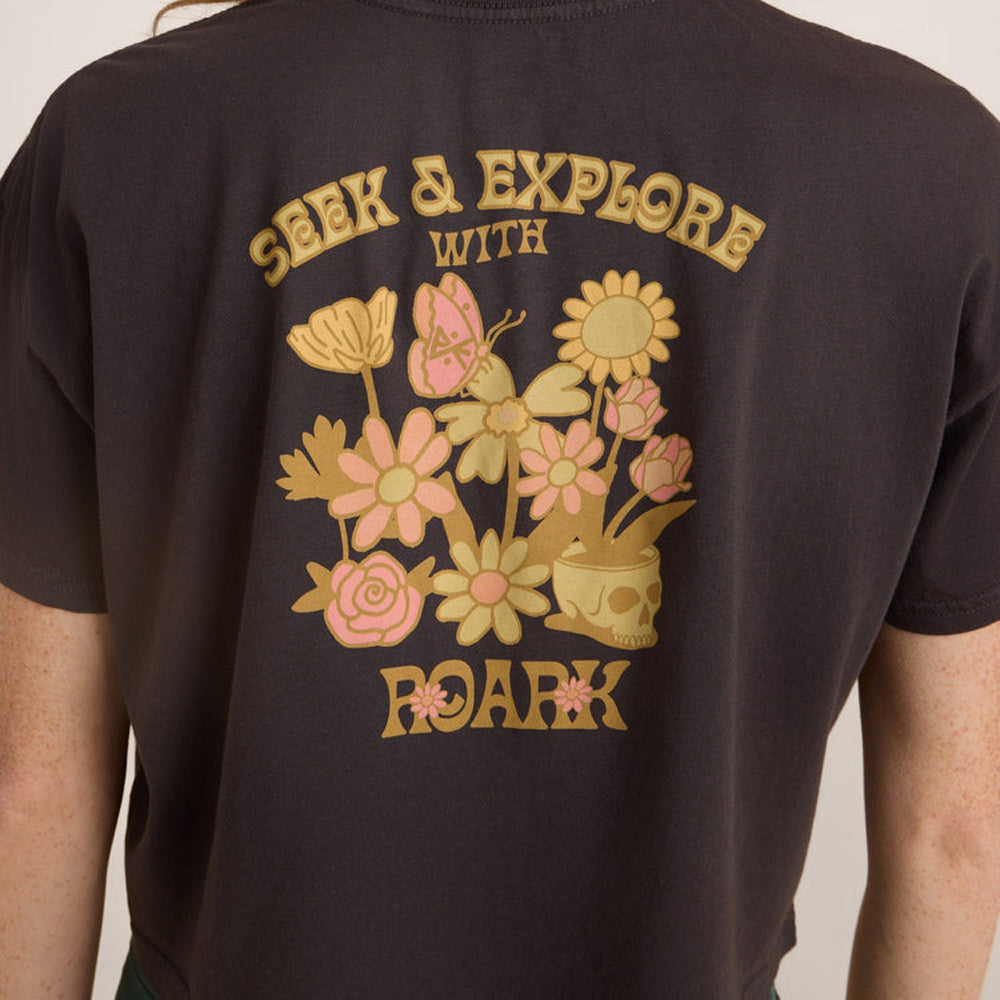 Roark Seek Cropped Boxy Premium Tee FDL-Faded Black S