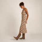 Roark Moonlight Midi Dress TUS-Tundra Sun L
