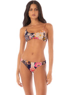 Maaji Patchwork Rose Flirt Bottom Beige L