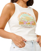 Rip Curl Tropicana Ribbed Tank  3021-Bone M