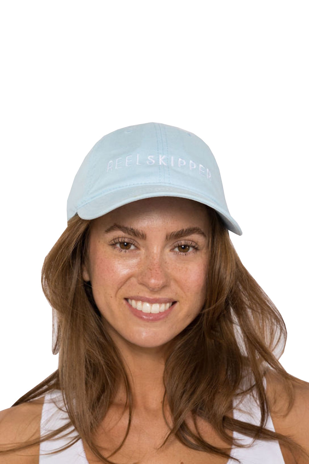 Reel Skipper Dad Hat Baby Blue OS