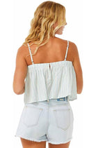 Rip Curl Hilo Top Blue/White L
