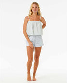 Rip Curl Hilo Top Blue/White XS