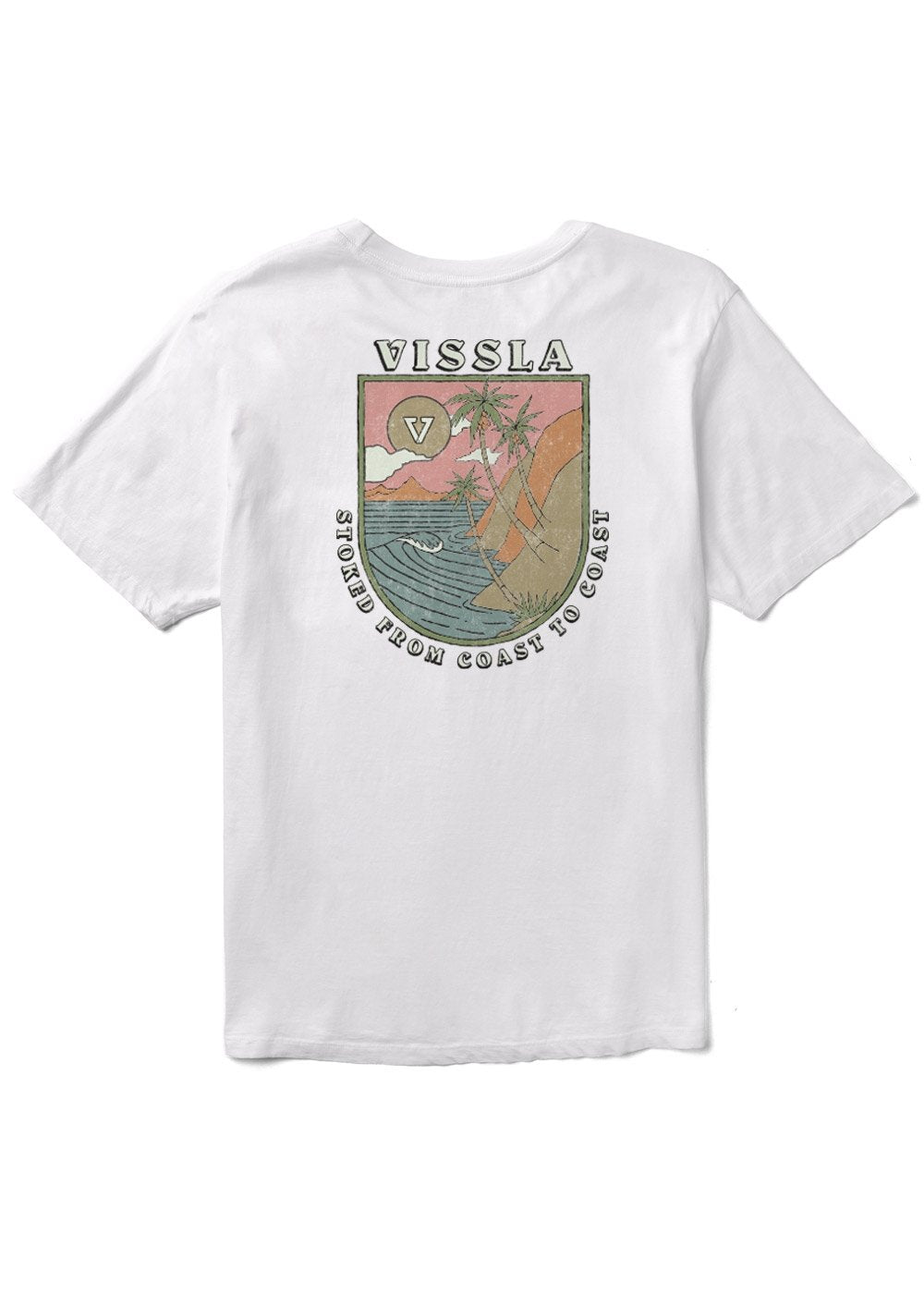 Vissla Coastliner SS Tee WHT S