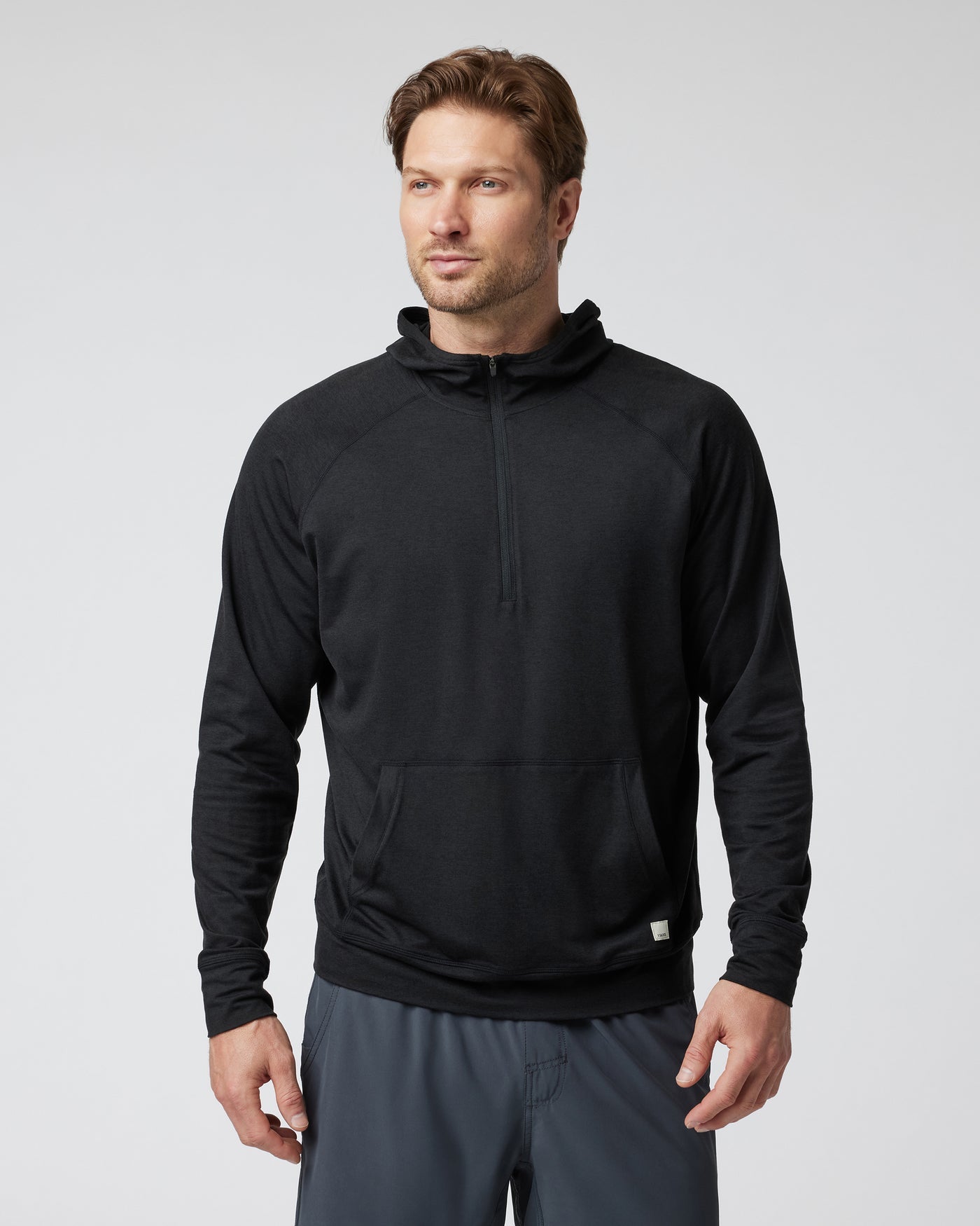 Vuori Ponto Perfor 1/2 Zip Hoodie  BLK S