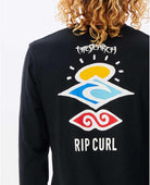 Rip Curl Search Icon LS Tee Black XL