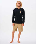Rip Curl Search Icon LS Tee Black XL