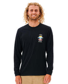 Rip Curl Search Icon LS Tee Black M