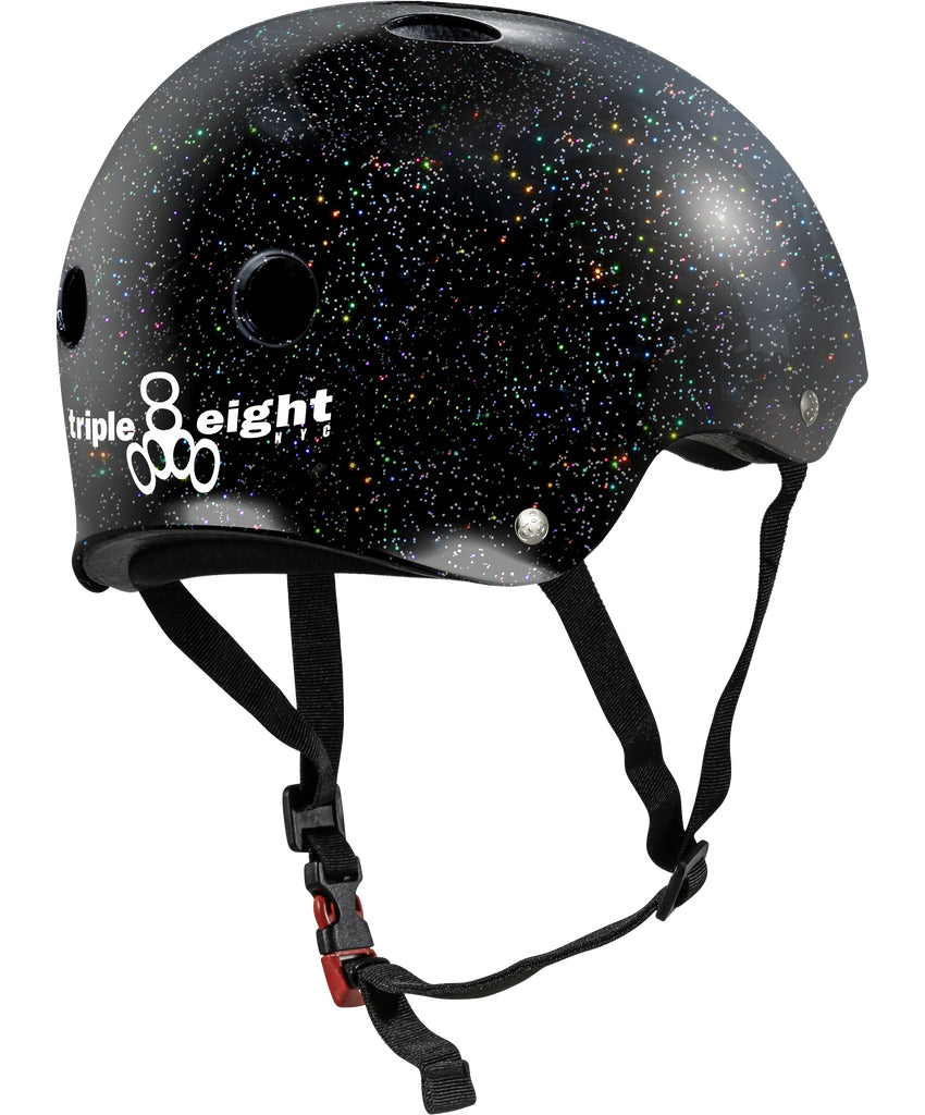 Triple Eight Certified Sweatsaver Helmet Black Glitter XS/S