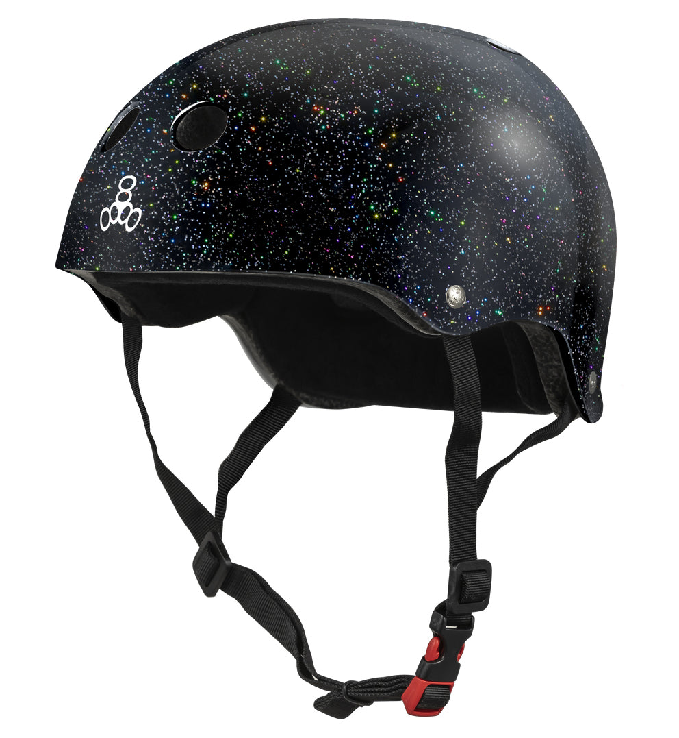 Triple Eight Certified Sweatsaver Helmet Black Glitter XS/S